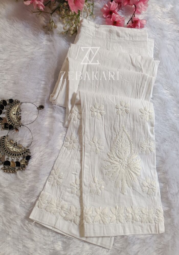 Ruhi Chikankari Lycra Cotton Pant - Image 6