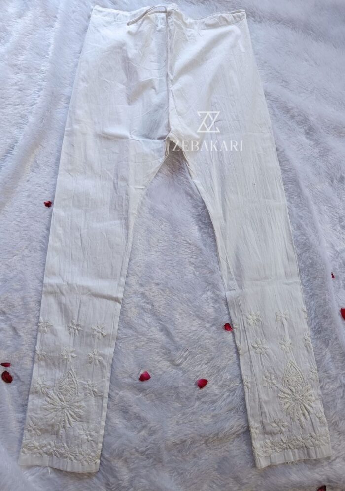 Ruhi Chikankari Lycra Cotton Pant - Image 2