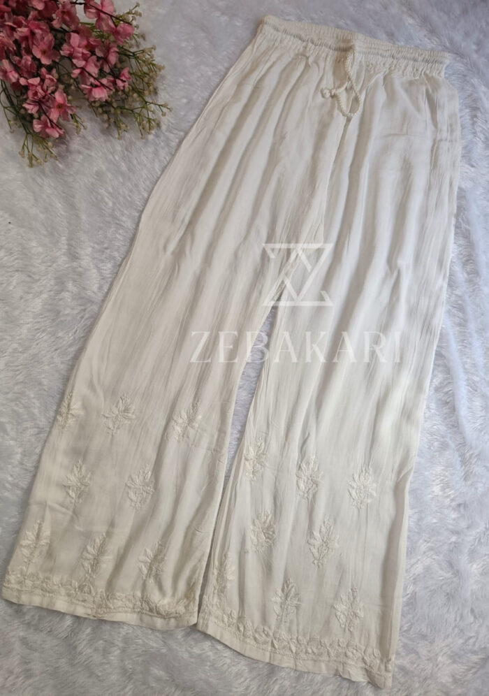 Tina Rayon Chikankari Palazzo - Image 2