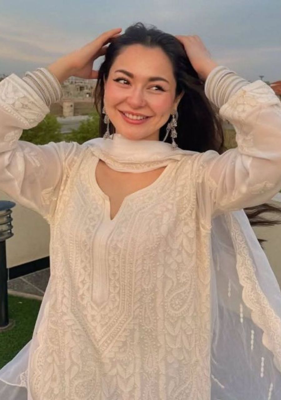 28_20250814_214832_0027 Hania Viscose Resham Jaal Chikankari Work Long Kurti - Image 1