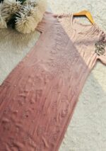 Kusha Ombre Viscose Chikankari Mukesh Work Long Kurti - Image 9
