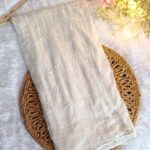 White Resham Work Chiffon Dupatta
