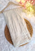 White Resham Work Chiffon Dupatta