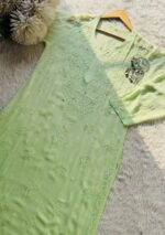 Kusha Ombre Viscose Chikankari Mukesh Work Long Kurti - Image 11