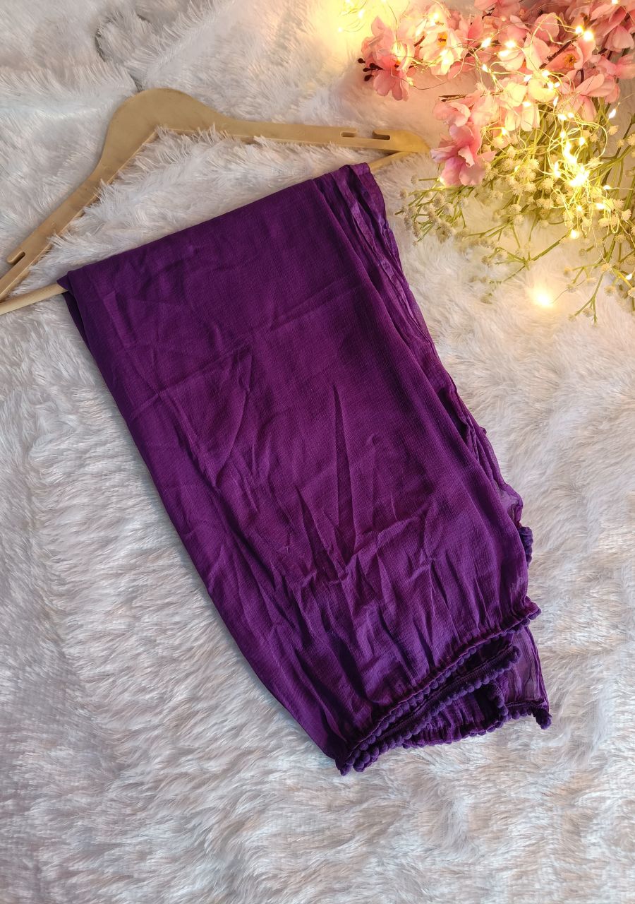 8_20250814_214831_0007 Purple Chiffon Dupatta - Image 1