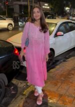 Kusha Ombre Viscose Chikankari Mukesh Work Long Kurti - Image 3