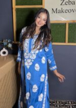 Haya Modal Satin 3D Chikankari Co-ord Set - Image 2