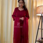 Mehrunnisa Chikankari Farshi Shalwar Suit- Maroon