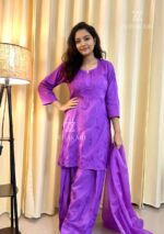 Mehrunnisa Chikankari Farshi Shalwar Suit - Lavender