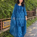 Mehrunnisa Chikankari Farshi Shalwar Suit - Powder Blue