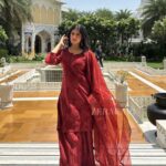 Mehrunnisa Chikankari Farshi Shalwar Suit- Maroon