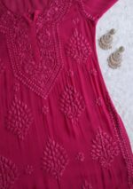 Nikhat Viscose Chikankari & Mukesh Work Long Kurti - Image 11
