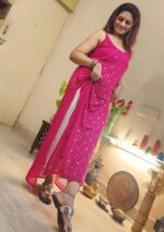 Anushka Strappy Chikankari and Mukaish Ring Work Long Kurti- Single shade - Image 3