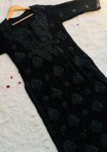 Nikhat Viscose Chikankari & Mukesh Work Long Kurti - Image 4