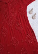 Nikhat Viscose Chikankari & Mukesh Work Long Kurti - Image 9