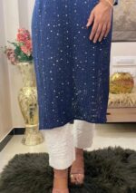 Dia Viscose Resham Jaal Chikankari and Mukesh Work Long Kurti - Image 13