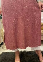 Dia Viscose Resham Jaal Chikankari and Mukesh Work Long Kurti - Image 11