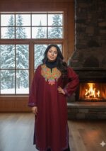 Kashmiri Woolen Pheran - Maroon