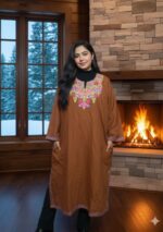 Kashmiri Woolen Pheran - Coffee Brown