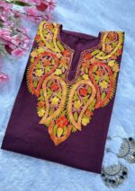 Kashmiri Woolen Pheran - Wine