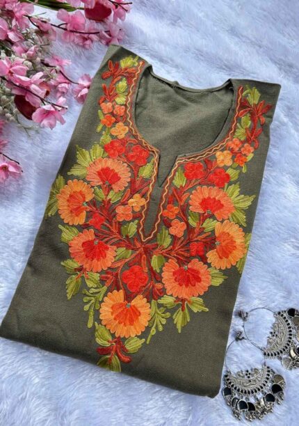 Kashmiri Woolen Pheran - Grey