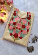 Kashmiri Woolen Pheran - Off white - Image 3