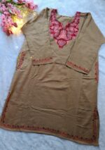 Kashmiri Woolen Pheran - Beige brown - Image 4