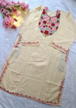 Kashmiri Woolen Pheran - Off white - Image 4