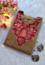 Kashmiri Woolen Pheran - Beige brown - Image 3