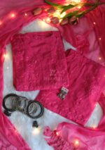 Chikankari Suit Gift Hamper Box - Blush Pink