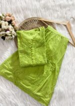 Maryam Chikankari Pure Mul Cotton Gharara Set- Plus Size - Image 6