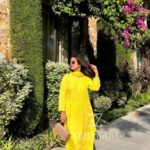 Palak Chikankari Rayon Long Kurti Set with Dupatta - Yellow
