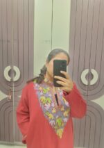 Kashmiri Woolen Kurta with pockets Pink - Image 2