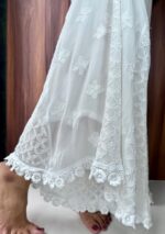 Dia Viscose Resham Jaal Chikankari and Mukesh Work 3pc Set- Ombre Pink - Image 4