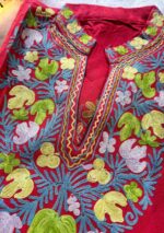Kashmiri Woolen Kurta with pockets Pink - Image 6