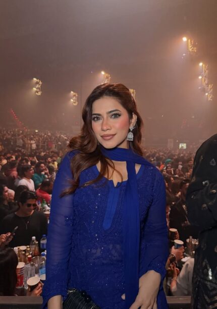 Nagma Chikankari Viscose Sharara Set- Blue