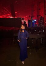 Nagma Chikankari Viscose Sharara Set- Blue - Image 3