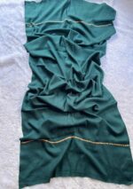 Kashmiri Tilla Work Woolen Pheran 3pc Set- Teal blue - Image 3