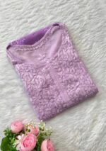 Fiza Viscose Chikankari Long Kurti - Image 3