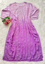 Fiza Viscose Chikankari Long Kurti - Image 6
