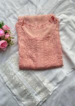 Fiza Viscose Chikankari Long Kurti - Image 2