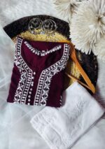 Sana Premium Modal Chikankari Long Kurti - Image 7