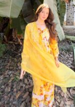 Bela Mulmul Chikankari Printed 2 PC Long Kurta Set - Image 2
