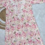 Aditi Mulmul Chikankari Plus Size Long Kurta