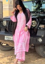 Alia Rayon Chikankari 2PC Long Kurta Set - Image 2