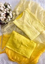 Sahiba Chanderi Chikankari Ombre 3 PC Long Kurta Set - Image 4