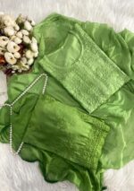 Sahiba Chanderi Chikankari Ombre 3 PC Long Kurta Set - Image 10