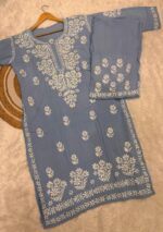 Alia Rayon Chikankari 2PC Long Kurta Set - Image 5