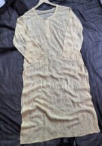 Dia Viscose Resham Jaal Chikankari 3pc Set- Milky Off White - Image 5