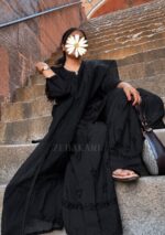 Mehrunnisa Chikankari Farshi Shalwar Suit- Black - Image 2